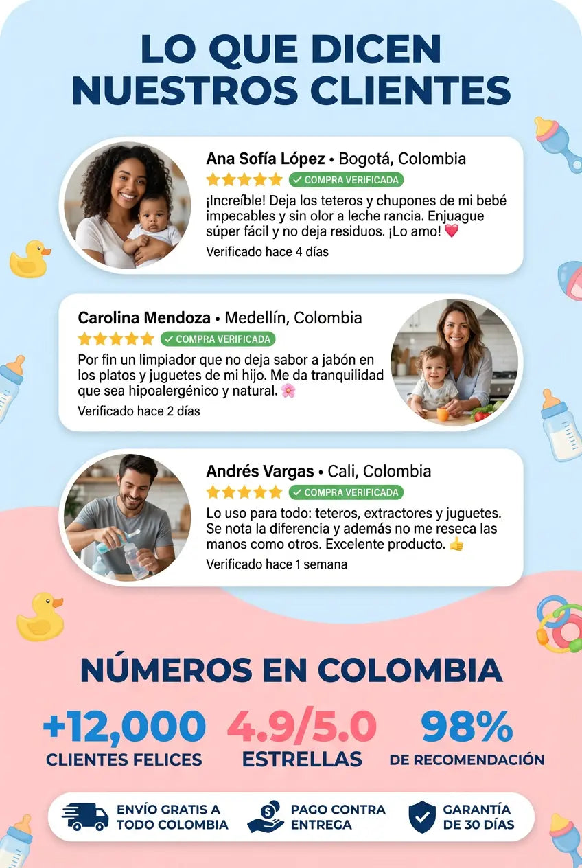 Baby Bubble - Jabón de Teteros, Accesorios y Juguetes para Bebé - 500ml